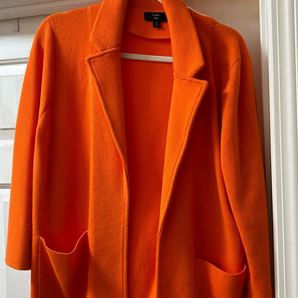 JCrew orange 365 blazer